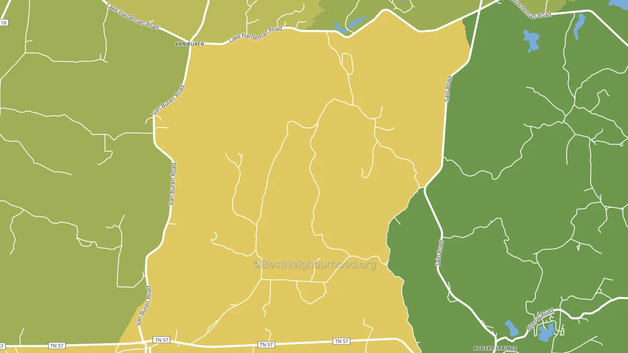 38067, TN block-group voter-turnout map