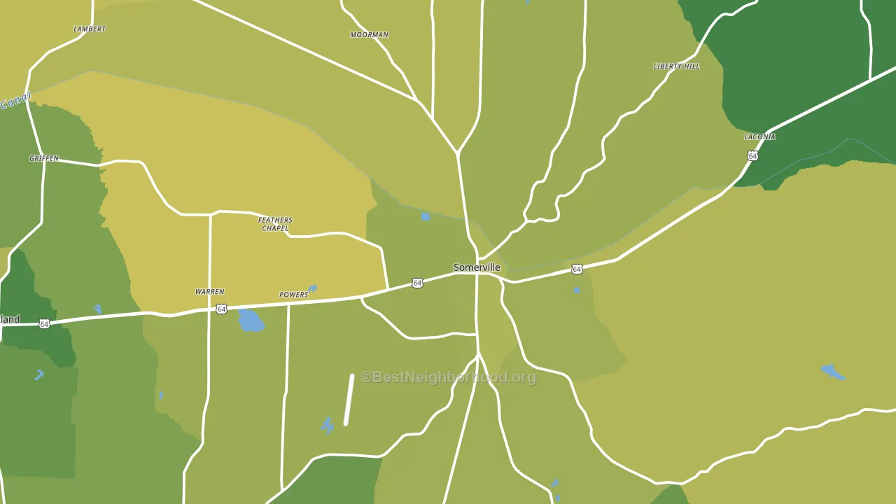 38068, TN block-group voter-turnout map