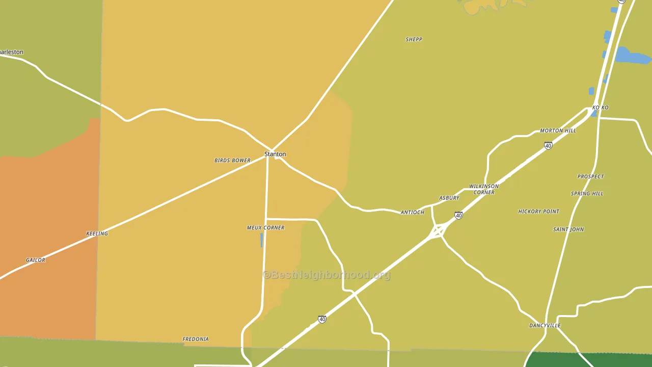 38069, TN block-group voter-turnout map