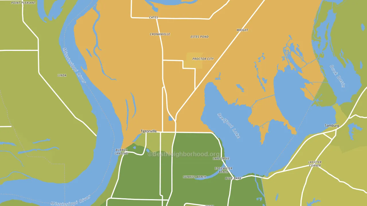 38079, TN block-group voter-turnout map
