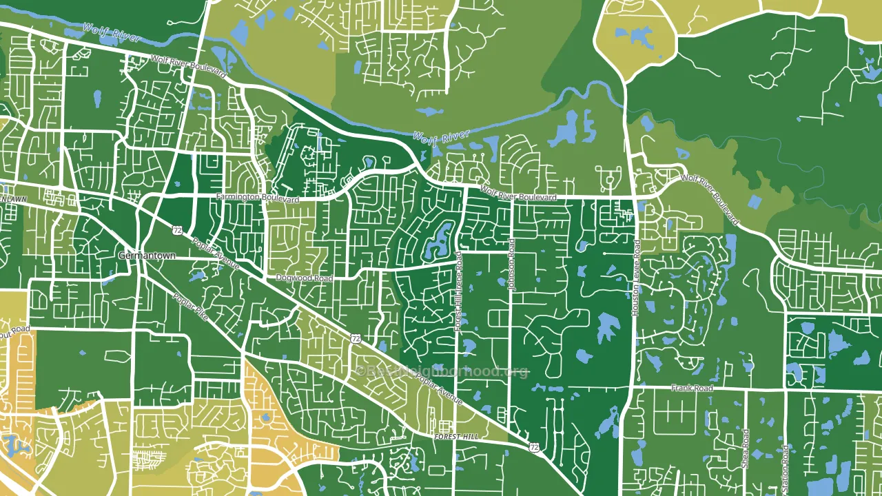 38139, TN block-group voter-turnout map