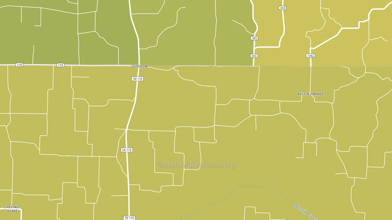 38226, TN block-group voter-turnout map