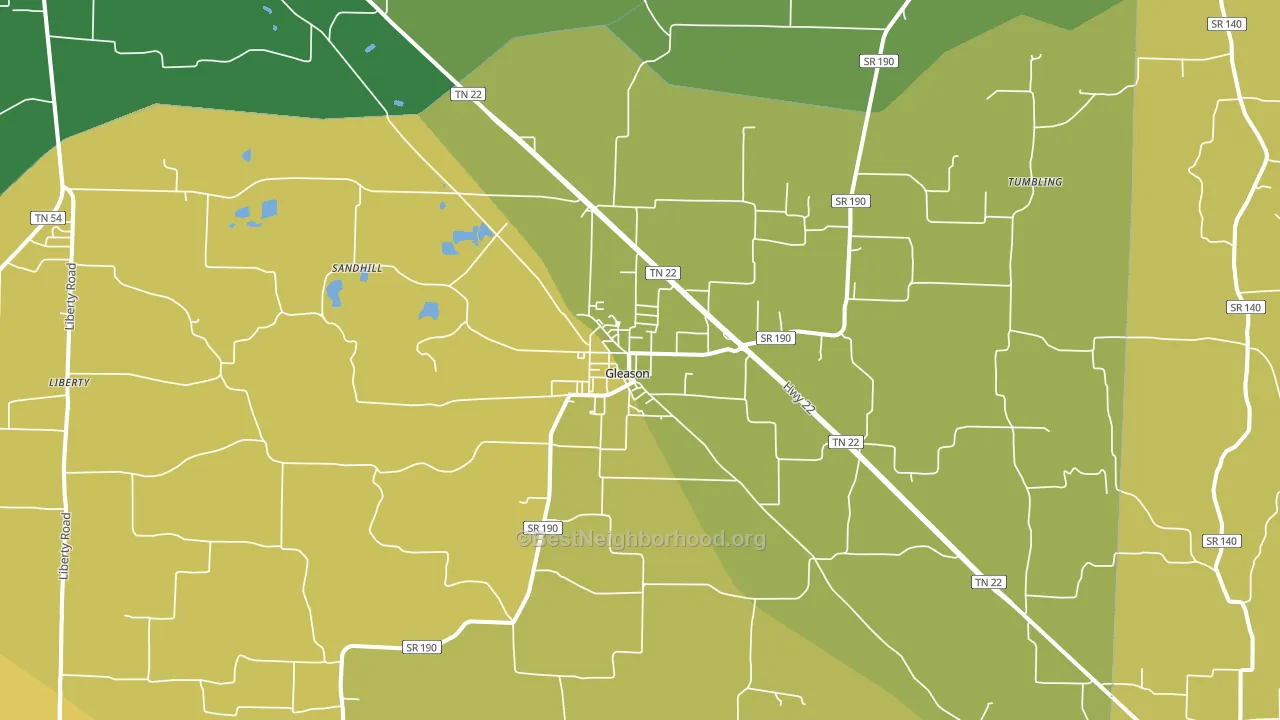 38229, TN block-group voter-turnout map