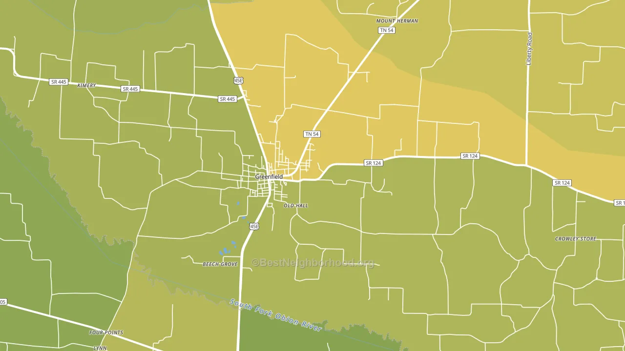 38230, TN block-group voter-turnout map