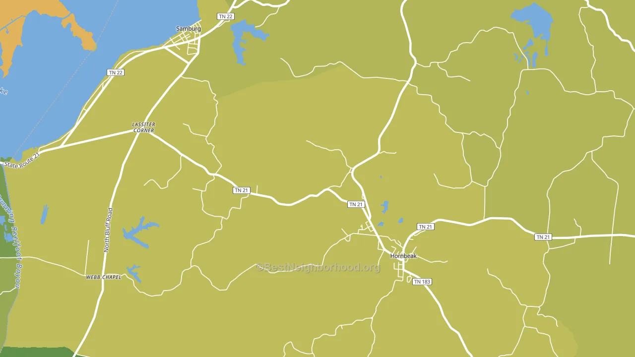38232, TN block-group voter-turnout map