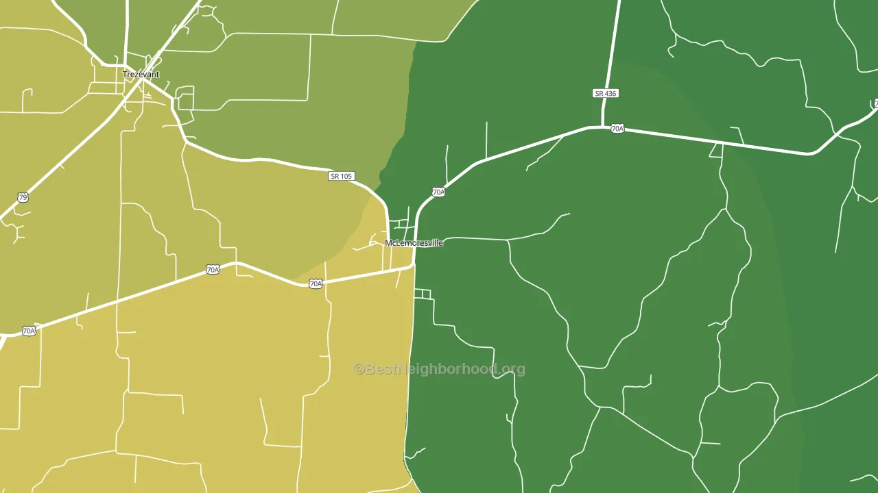 38235, TN block-group voter-turnout map