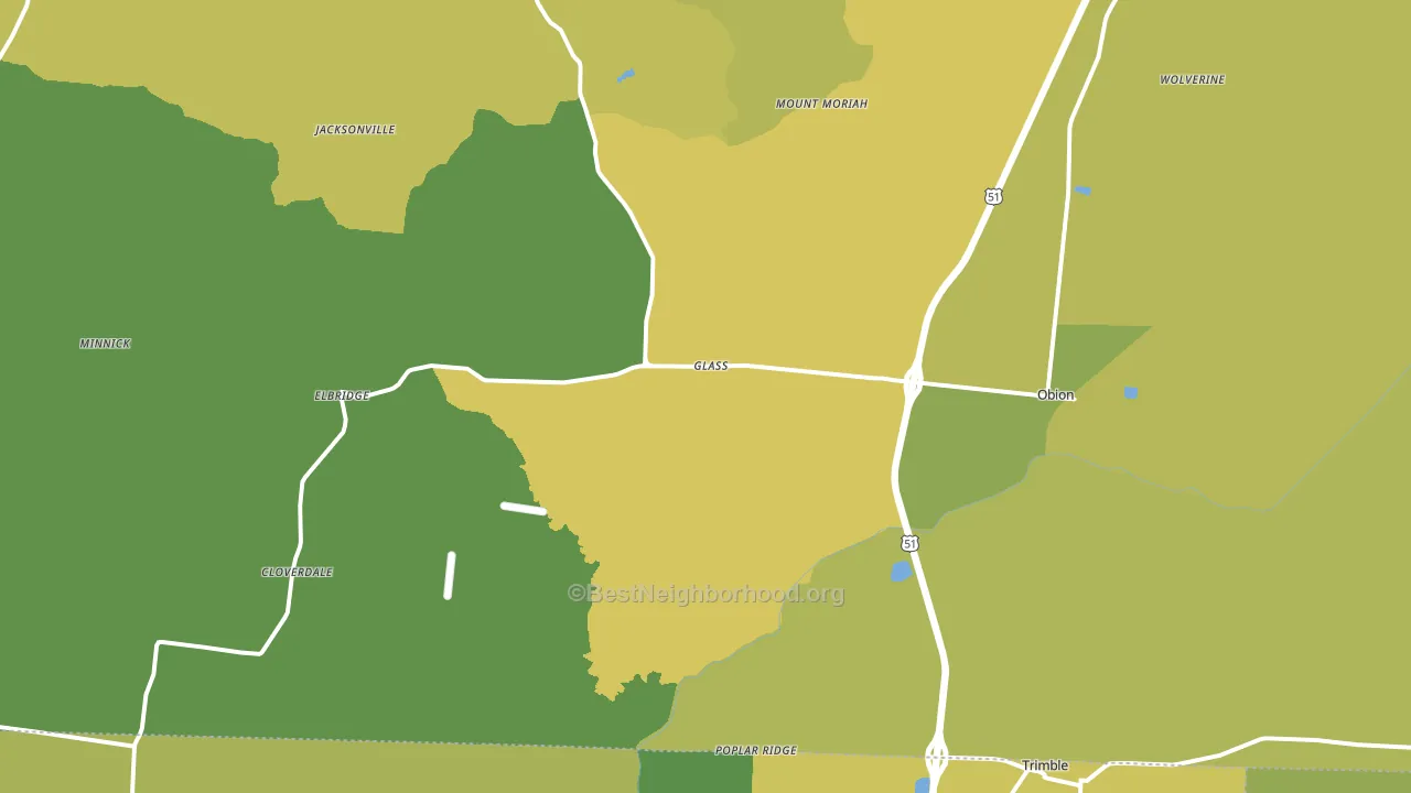 38240, TN block-group voter-turnout map