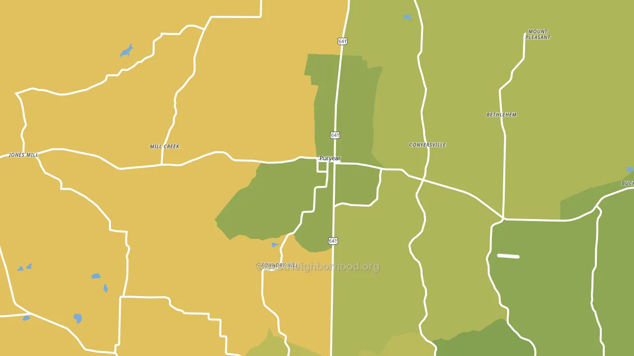 38251, TN block-group voter-turnout map