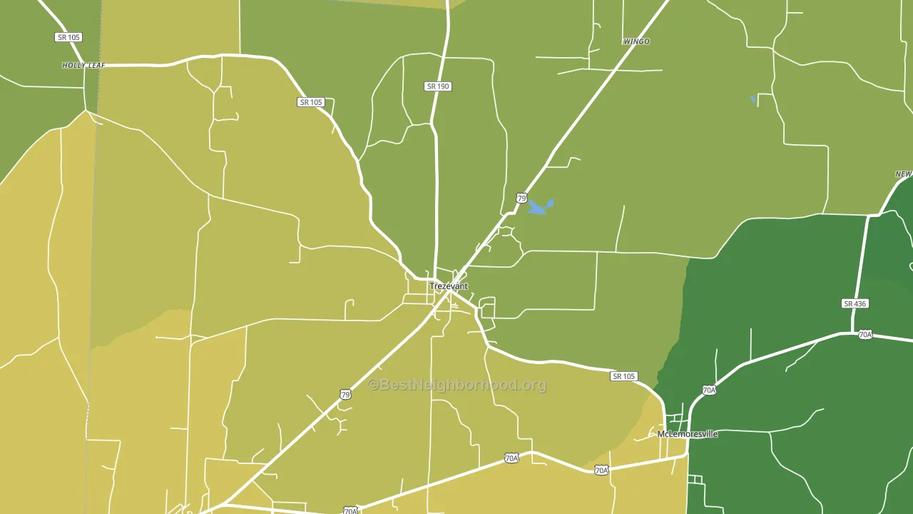 38258, TN block-group voter-turnout map