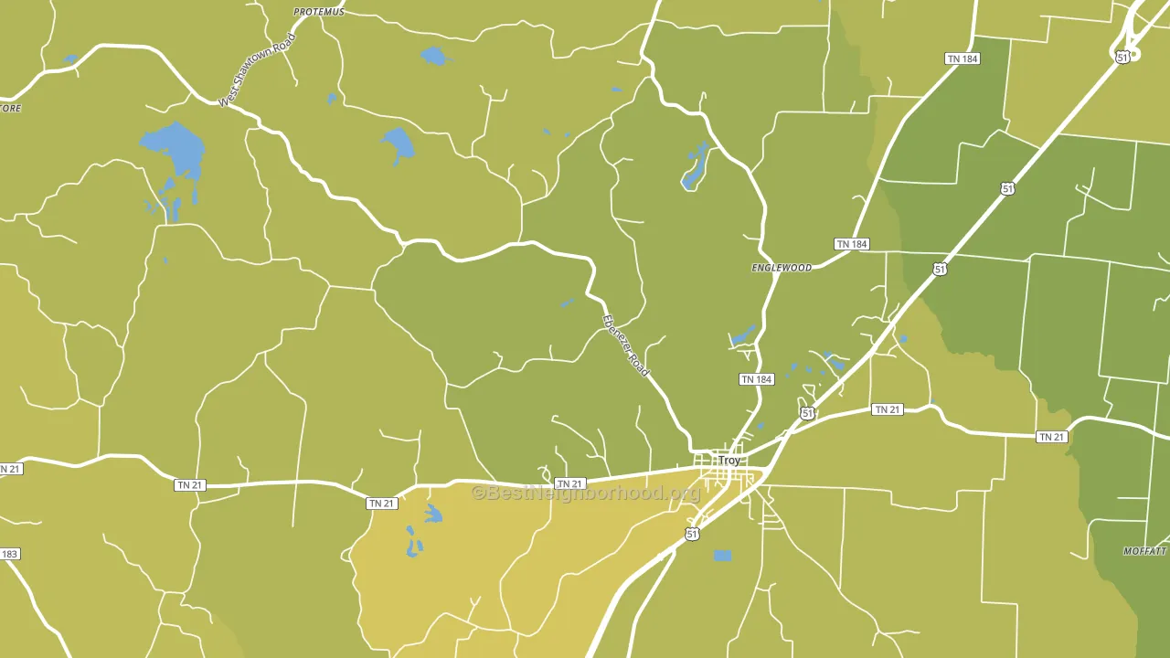 38260, TN block-group voter-turnout map