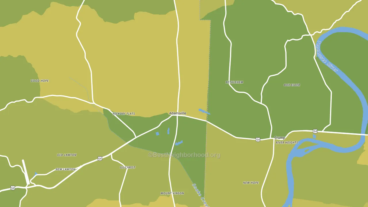 38310, TN block-group voter-turnout map