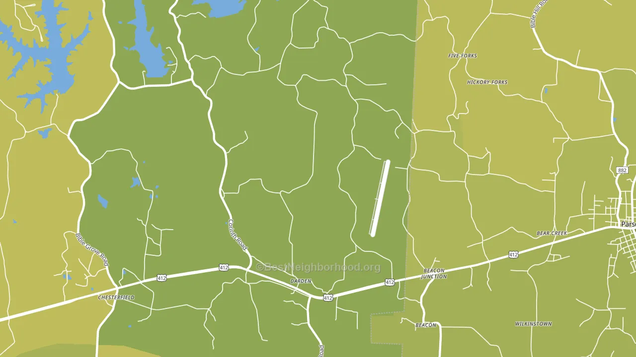 38328, TN block-group voter-turnout map