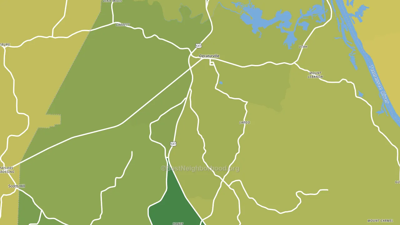 38329, TN block-group voter-turnout map