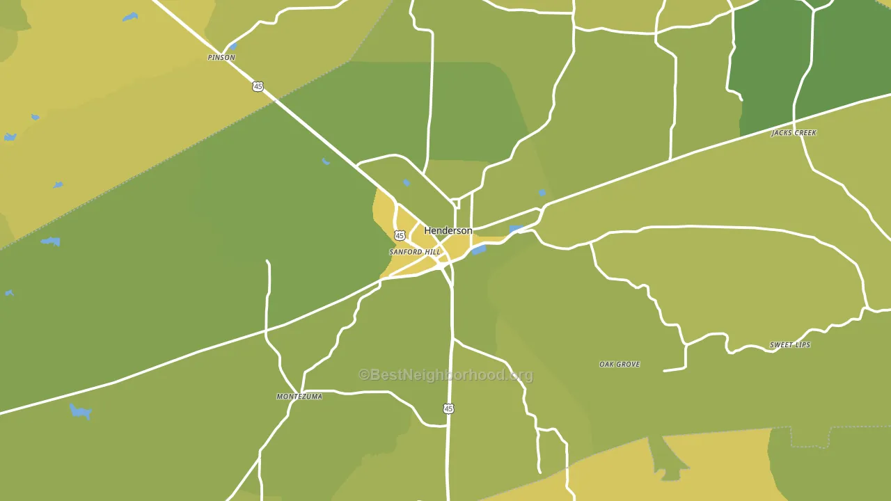 38340, TN block-group voter-turnout map