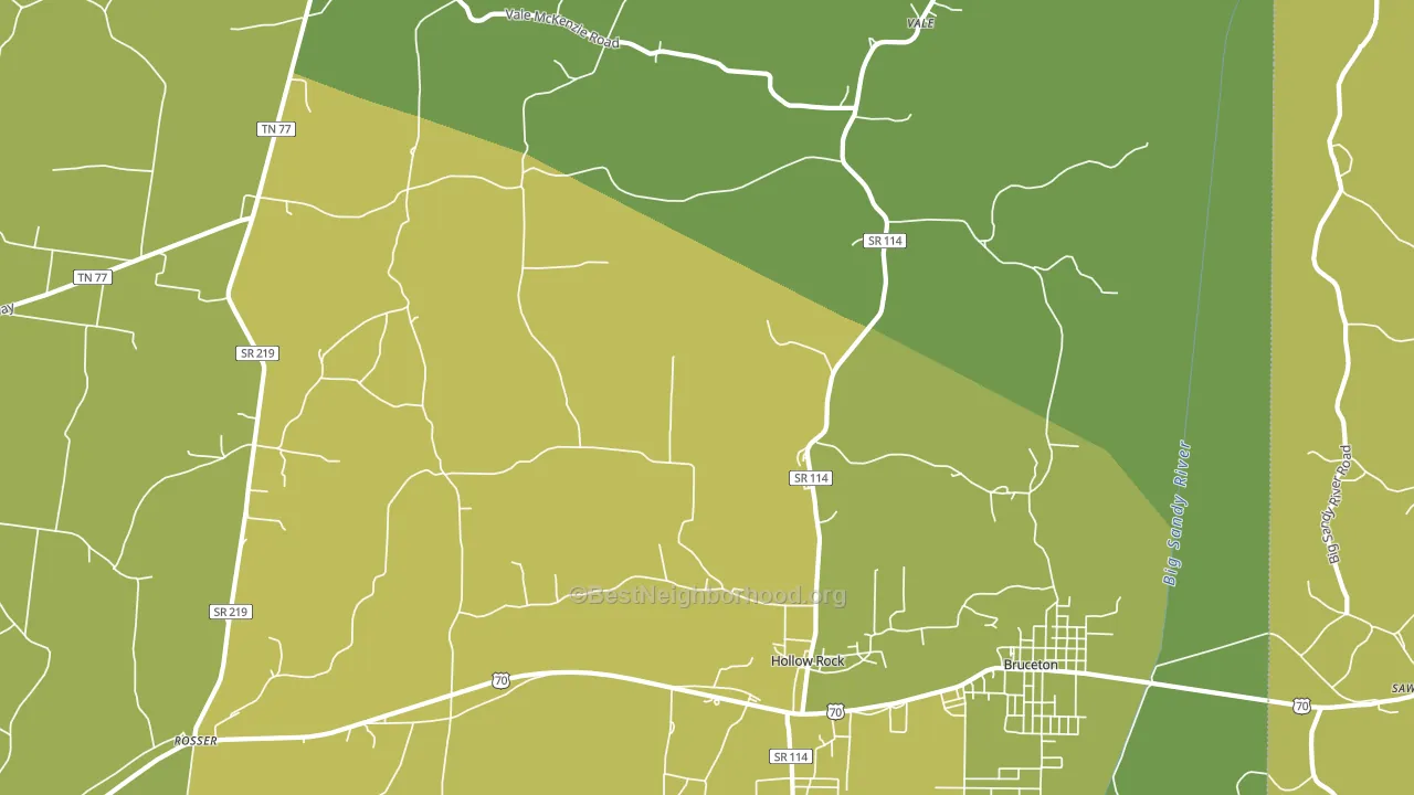 38342, TN block-group voter-turnout map