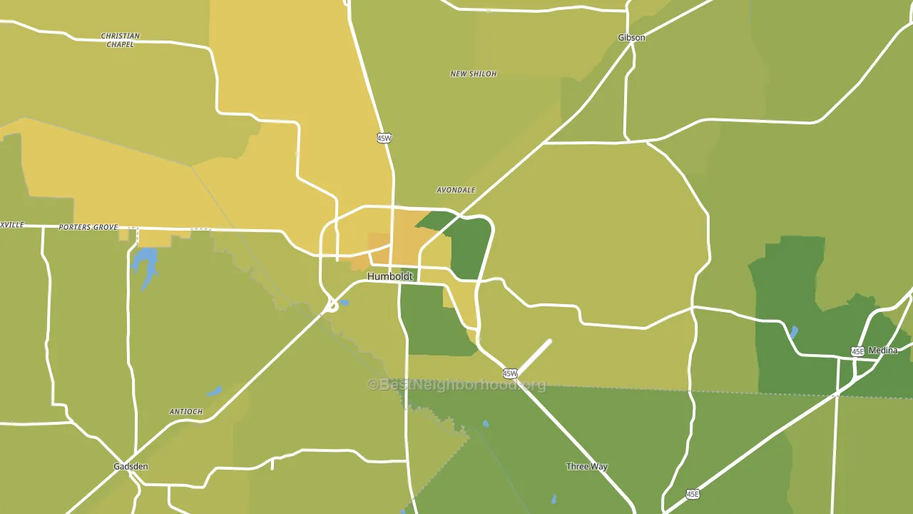 38343, TN block-group voter-turnout map