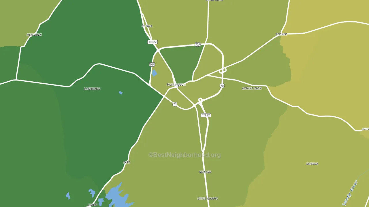 38344, TN block-group voter-turnout map