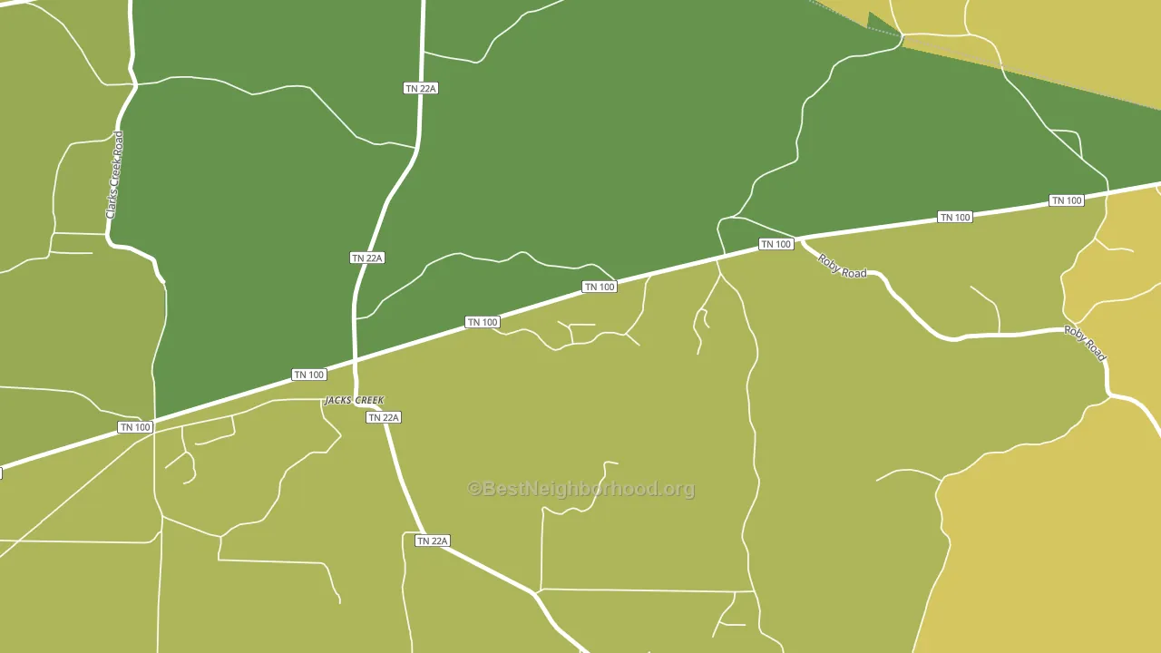 38347, TN block-group voter-turnout map