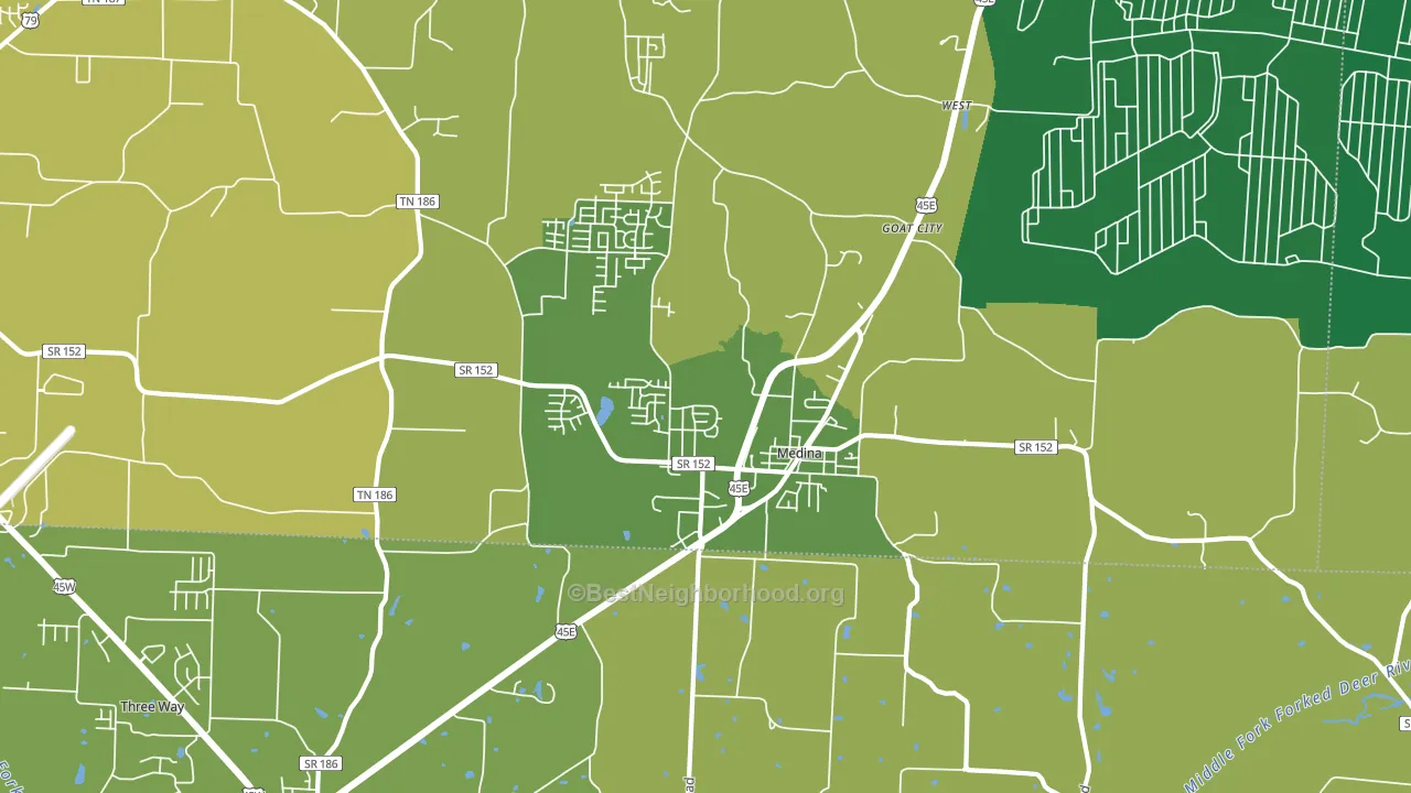 38355, TN block-group voter-turnout map
