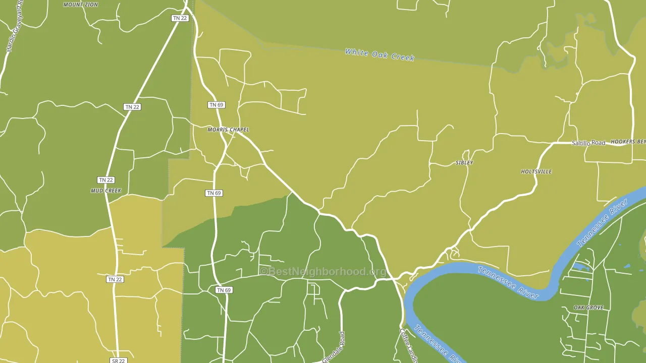 38361, TN block-group voter-turnout map