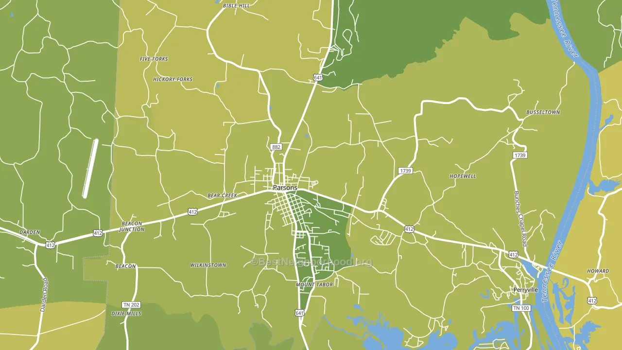 38363, TN block-group voter-turnout map