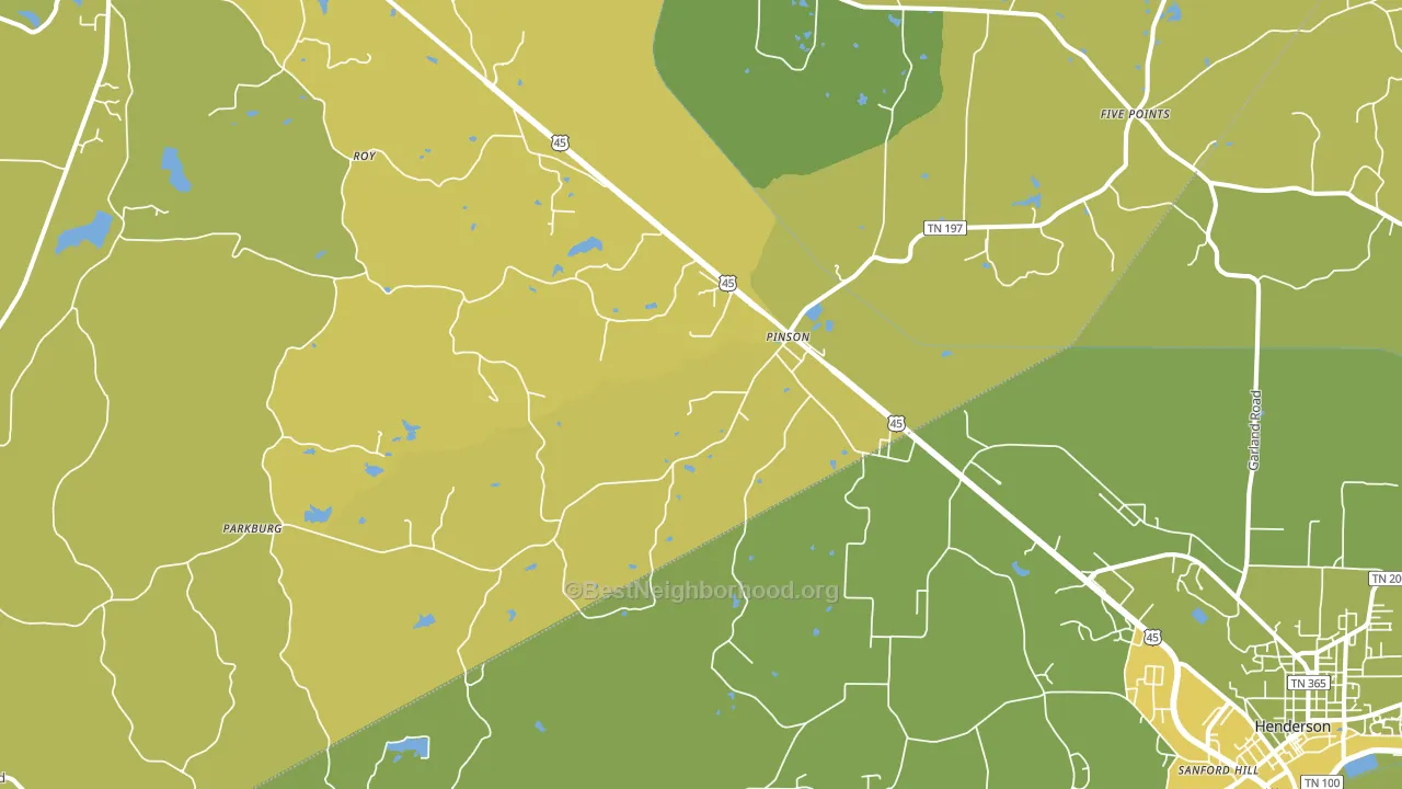 38366, TN block-group voter-turnout map