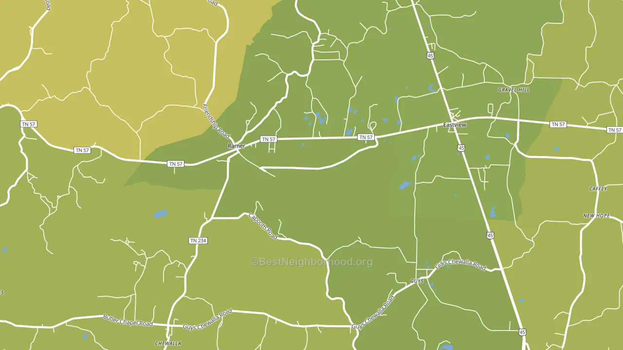38367, TN block-group voter-turnout map