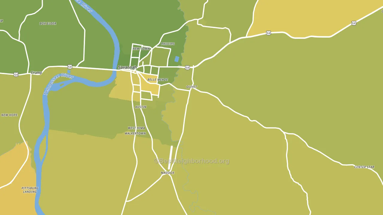 38372, TN block-group voter-turnout map