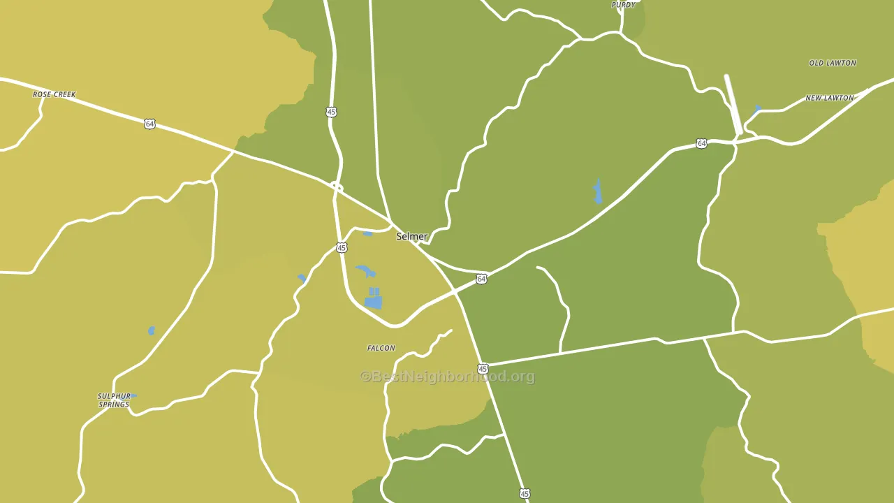 38375, TN block-group voter-turnout map