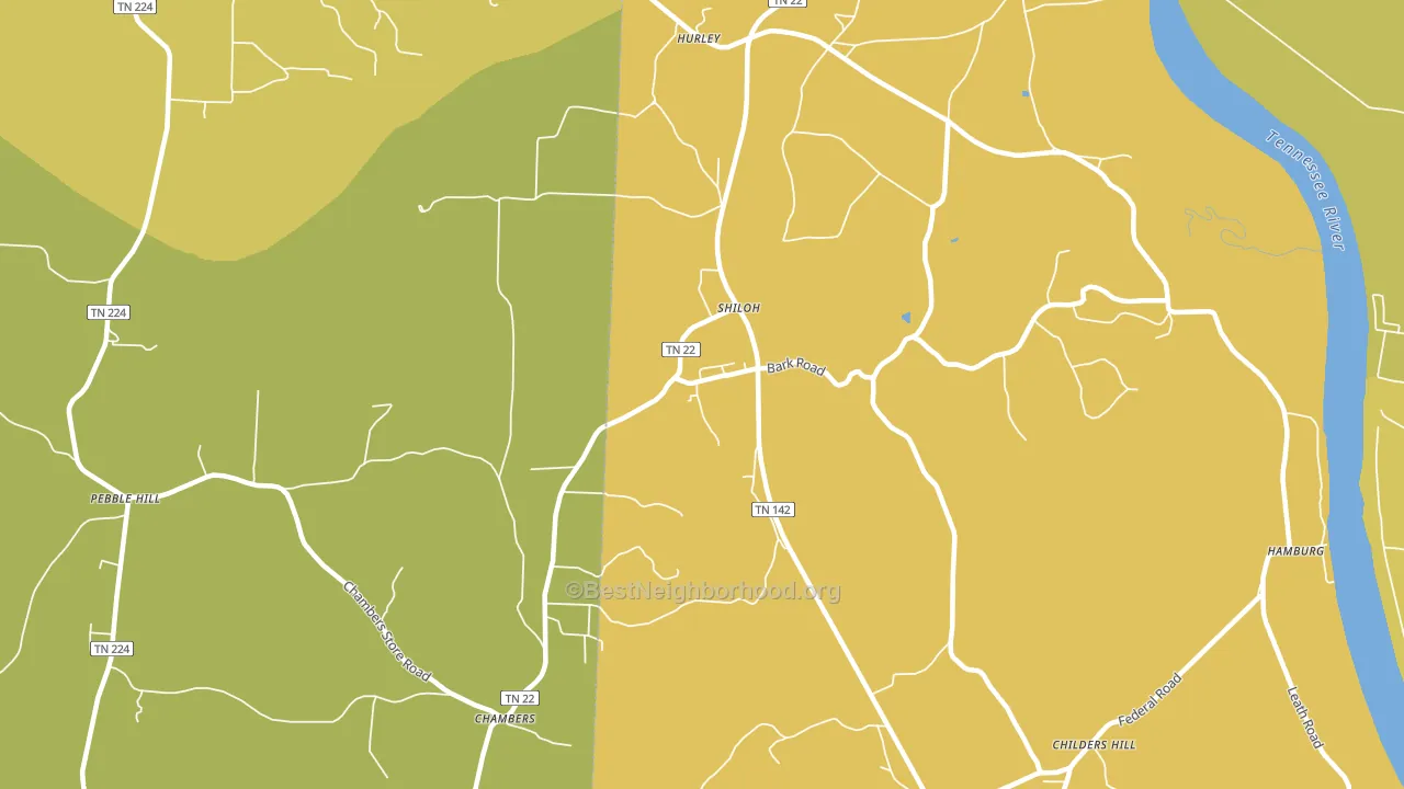 38376, TN block-group voter-turnout map