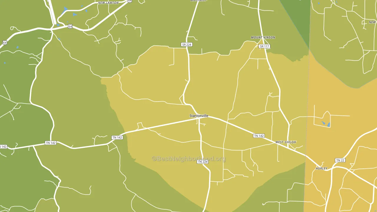 38379, TN block-group voter-turnout map