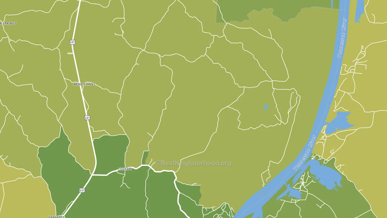 38380, TN block-group voter-turnout map