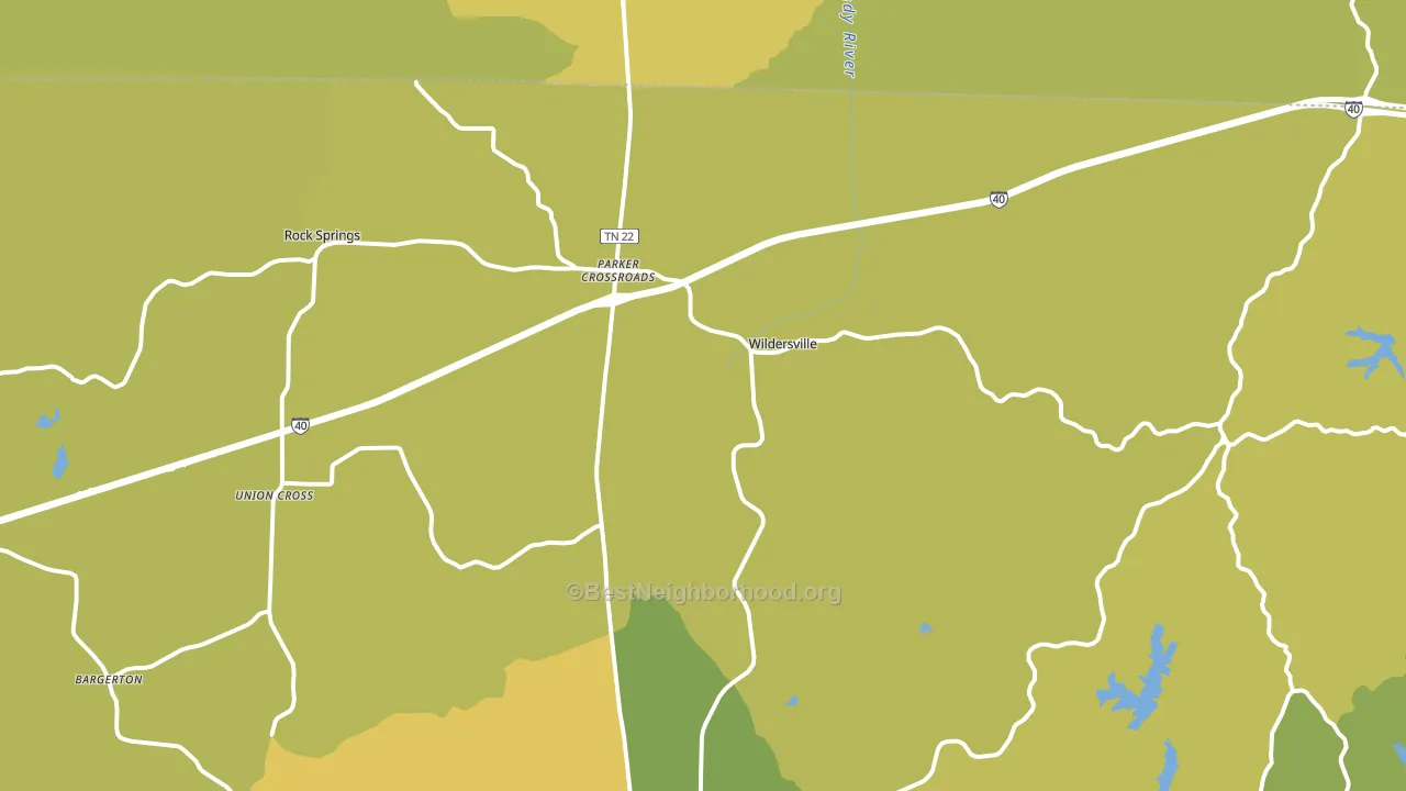 38388, TN block-group voter-turnout map
