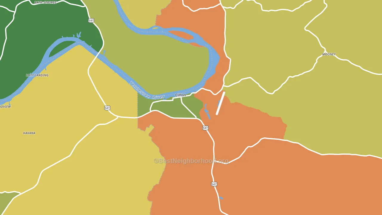 38425, TN block-group voter-turnout map