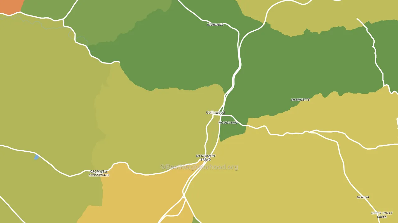 38450, TN block-group voter-turnout map