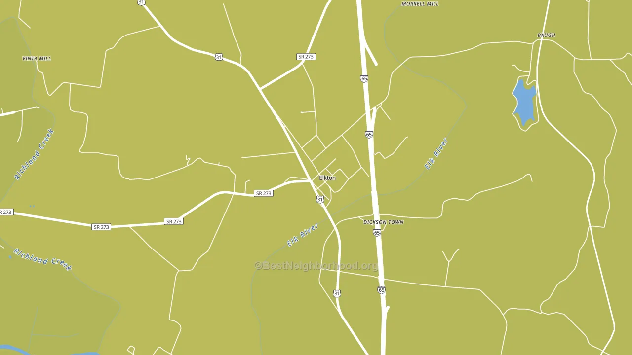 38455, TN block-group voter-turnout map
