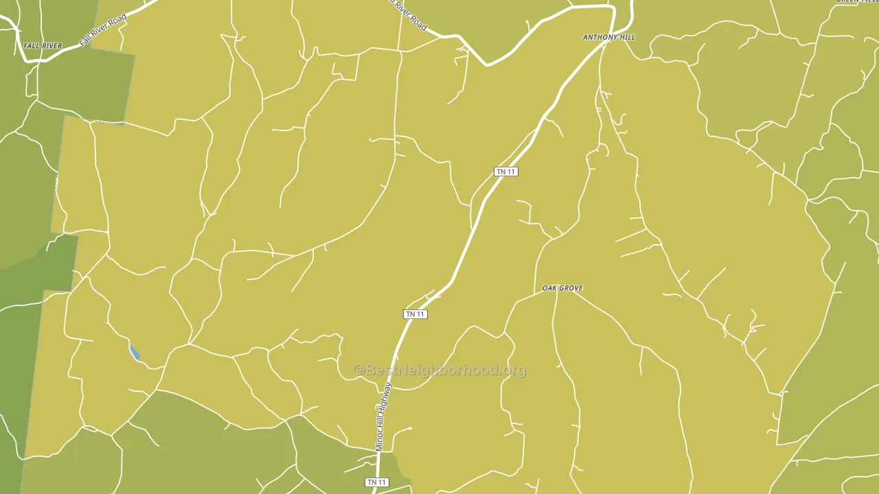 38460, TN block-group voter-turnout map