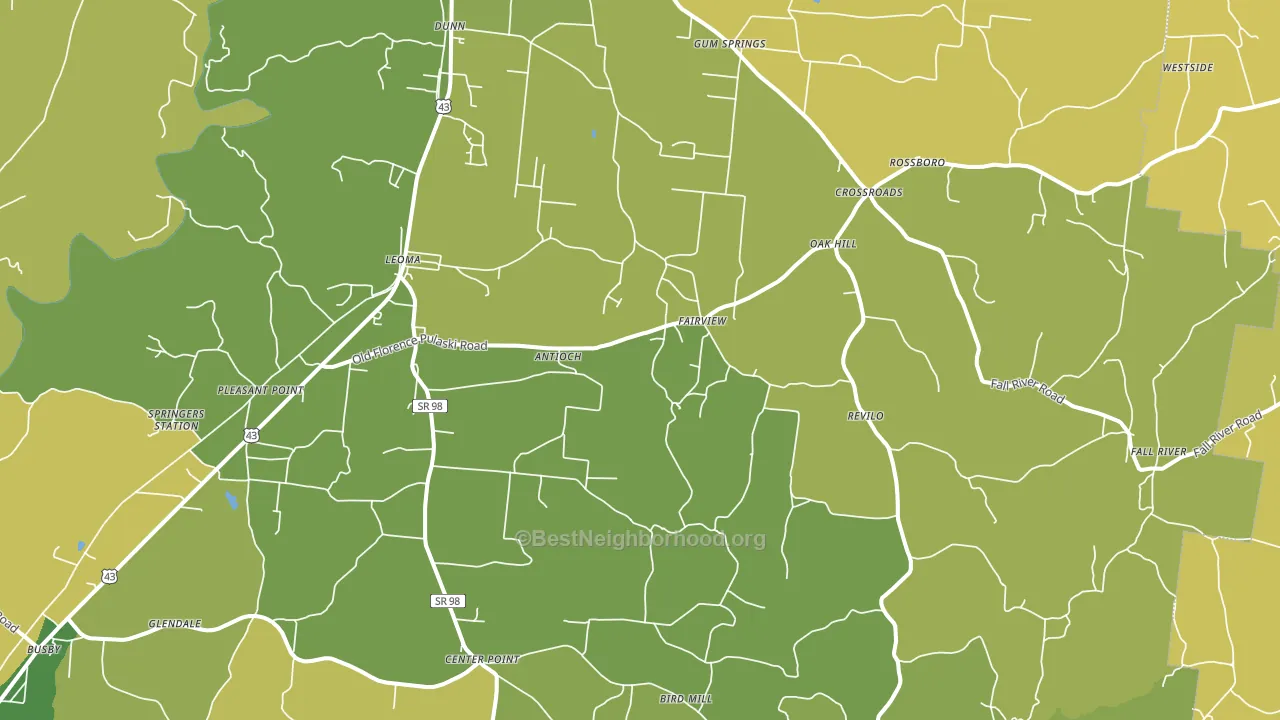 38468, TN block-group voter-turnout map