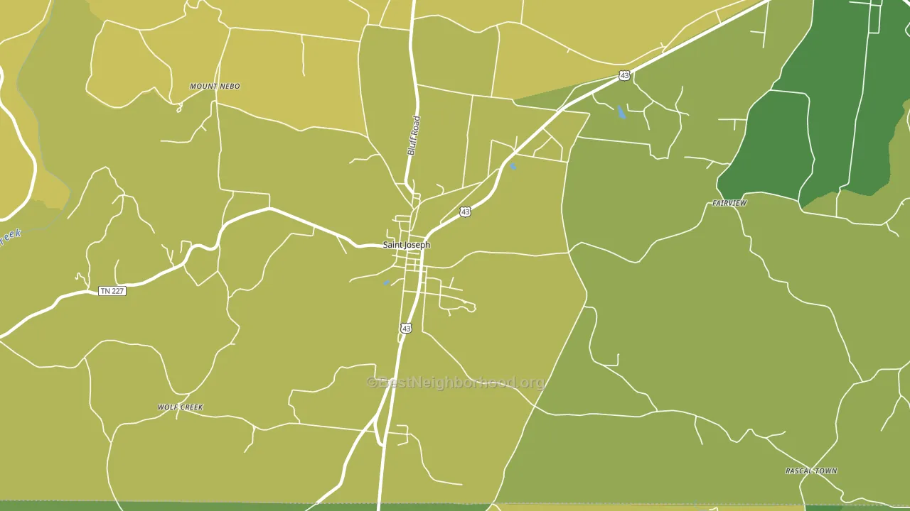 38481, TN block-group voter-turnout map