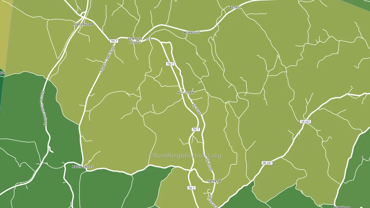 38482, TN block-group voter-turnout map