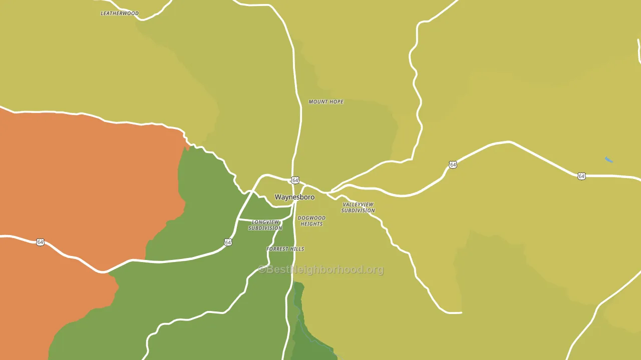 38485, TN block-group voter-turnout map
