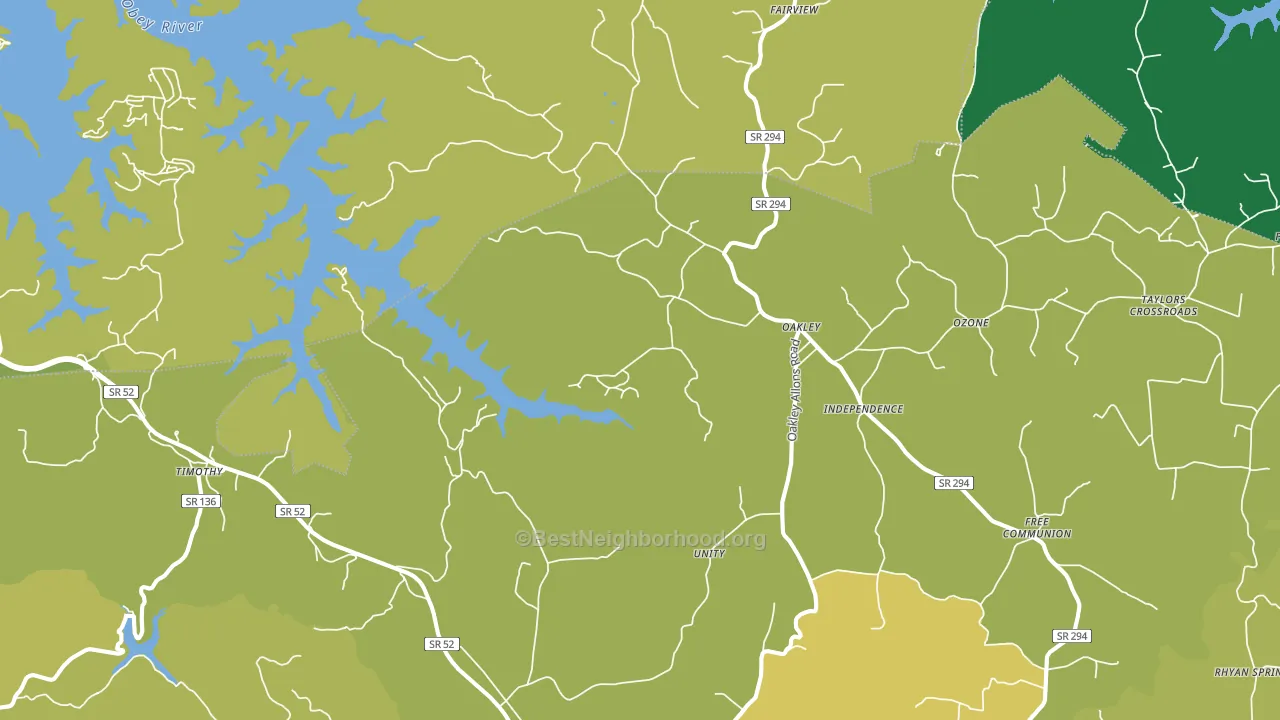 38541, TN block-group voter-turnout map