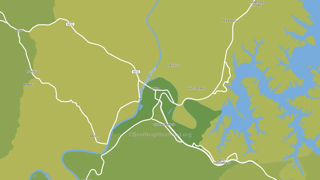 38551, TN block-group voter-turnout map