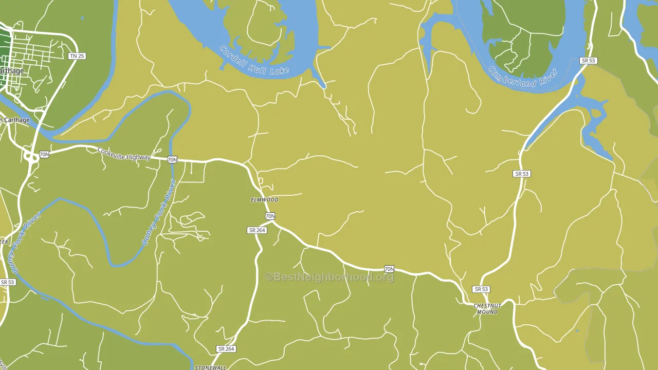 38560, TN block-group voter-turnout map