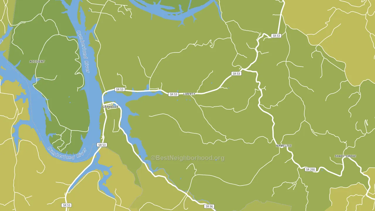 38564, TN block-group voter-turnout map