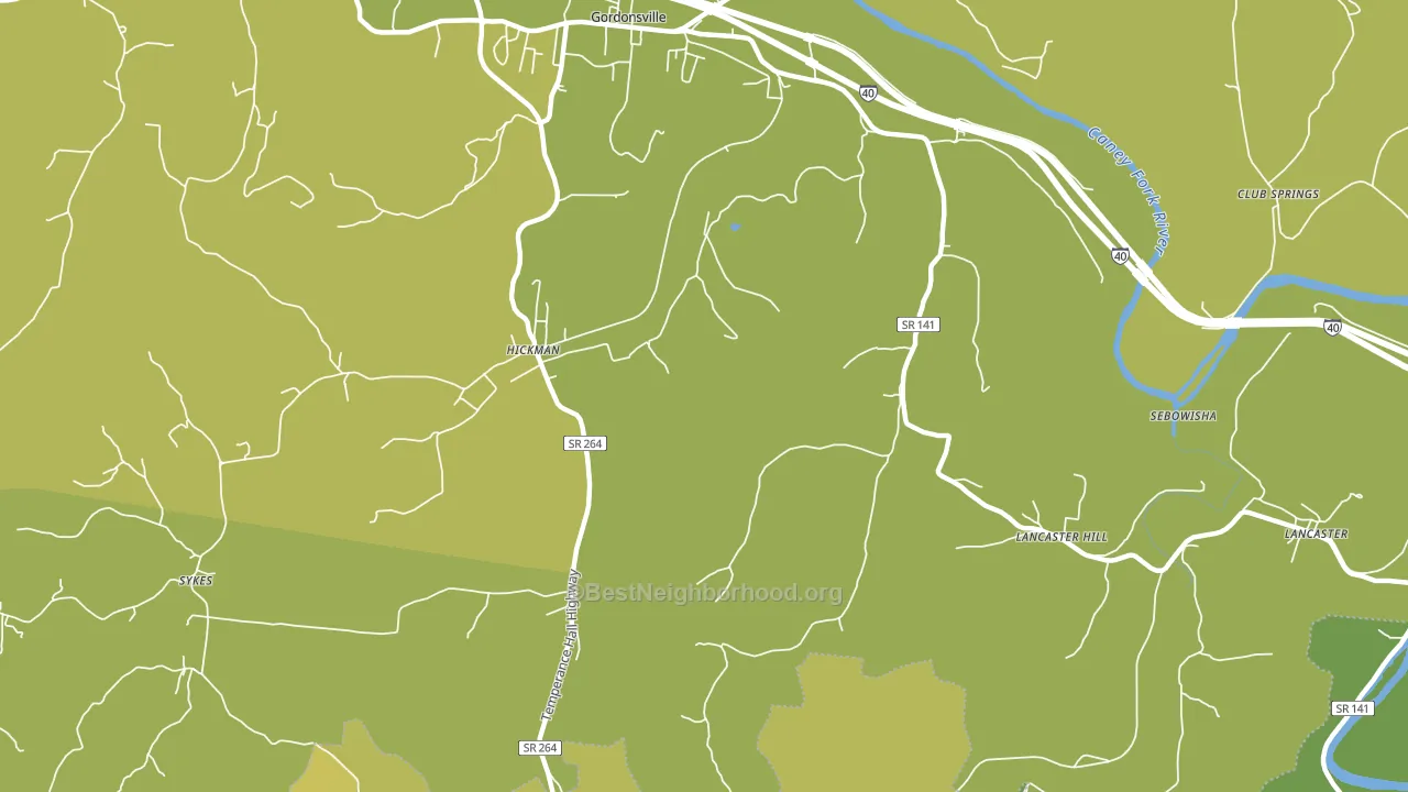 38567, TN block-group voter-turnout map