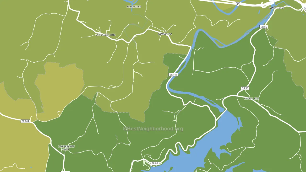 38569, TN block-group voter-turnout map
