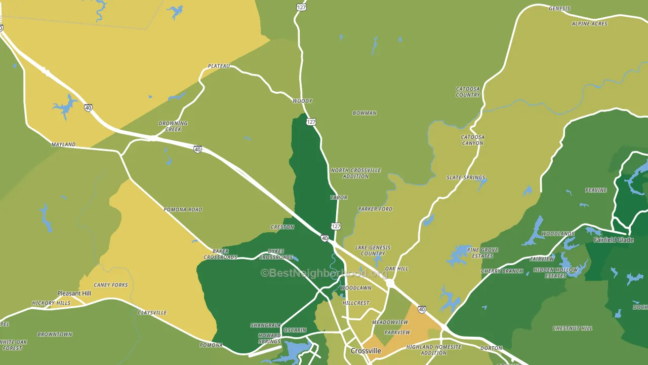 38571, TN block-group voter-turnout map