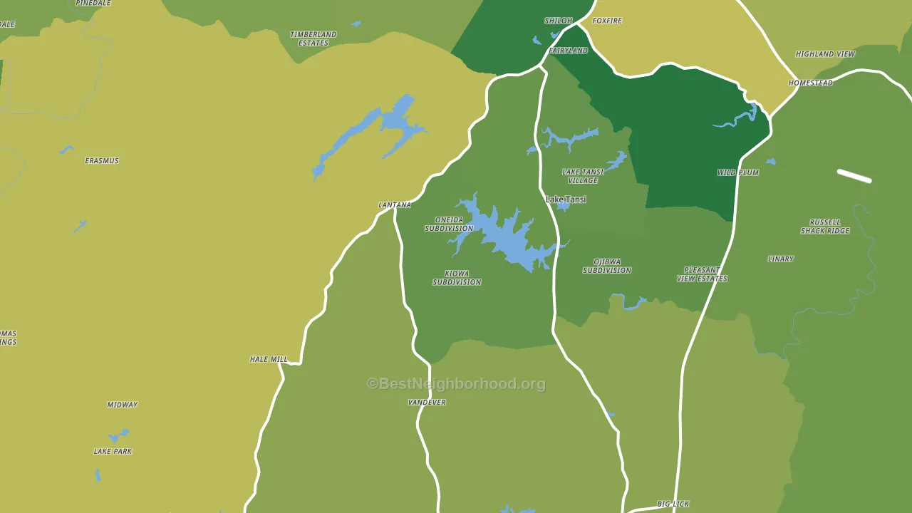 38572, TN block-group voter-turnout map