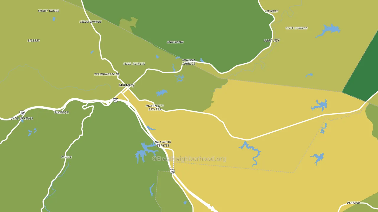 38574, TN block-group voter-turnout map